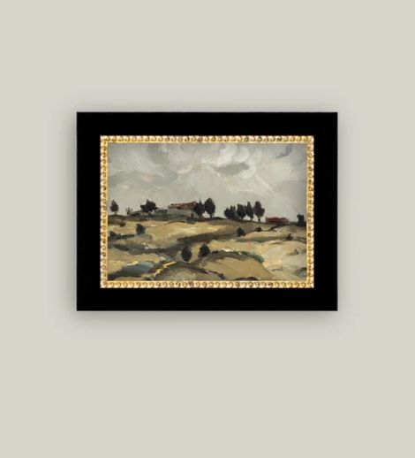 Hillside Home Vintage Framed Antique Style Print 6 x 4”