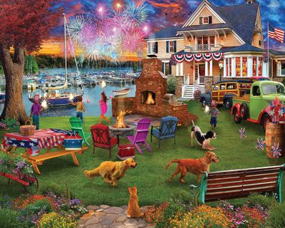 White Mountain 4th of July Puzzle 1,000 pc