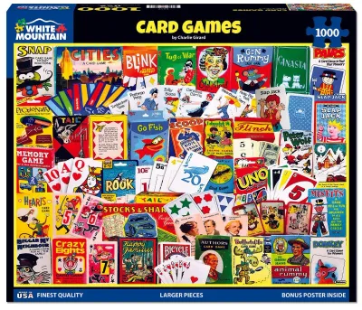 White Mountain Card Games Puzzle 1,000 pc