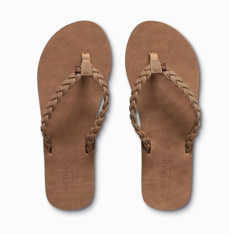 Cobian Bethany Braided Pacifica Tan, Size: 6