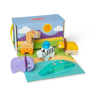 Melissa &amp; Doug Blockables Safari Play Set