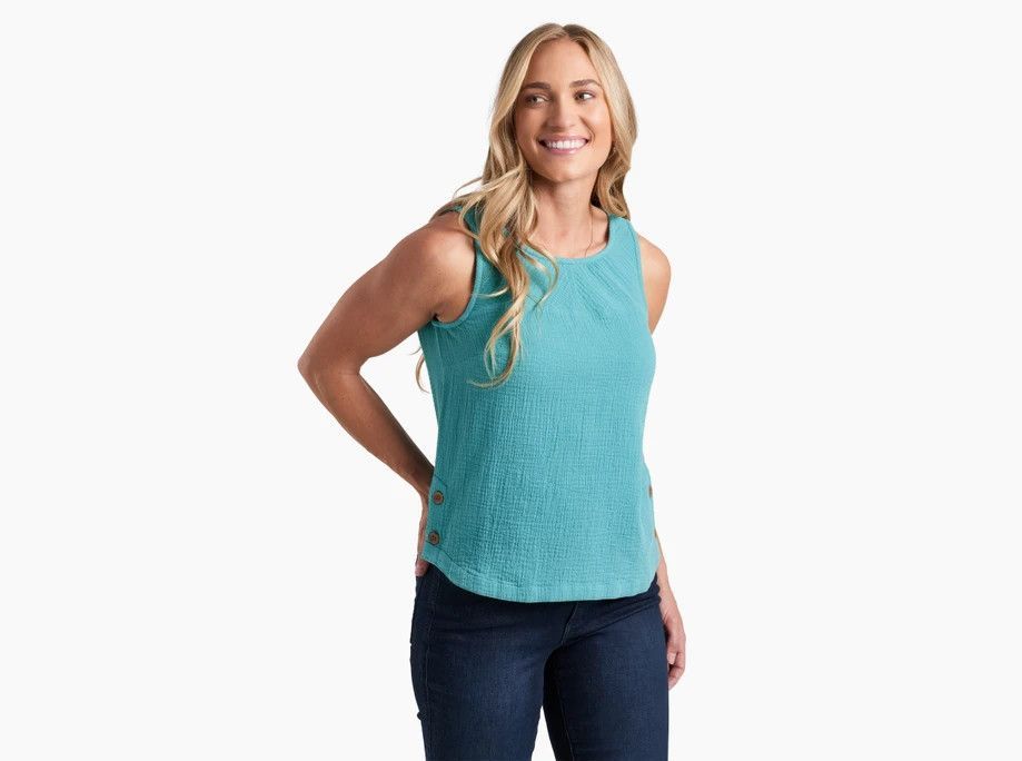 KUHL Women's Klover Tank, Color: Aqua, Size: MD