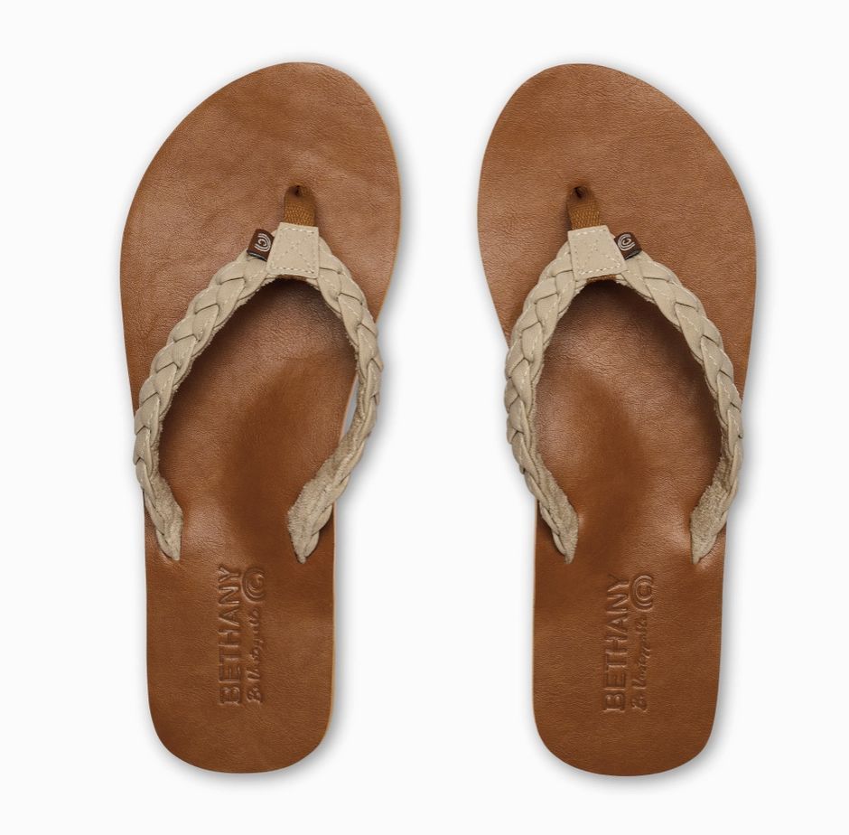 Cobian Bethany Braided Pacifica Cream, Size: 6