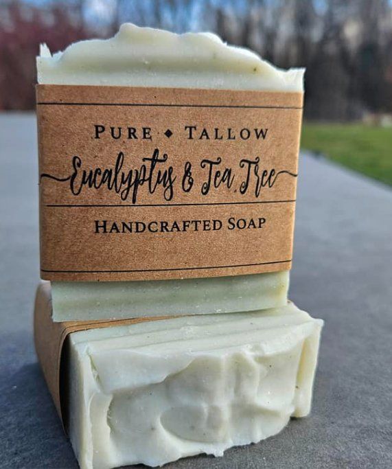 Eucalyptus &amp; Tea Tree Handcrafted Tallow Soap