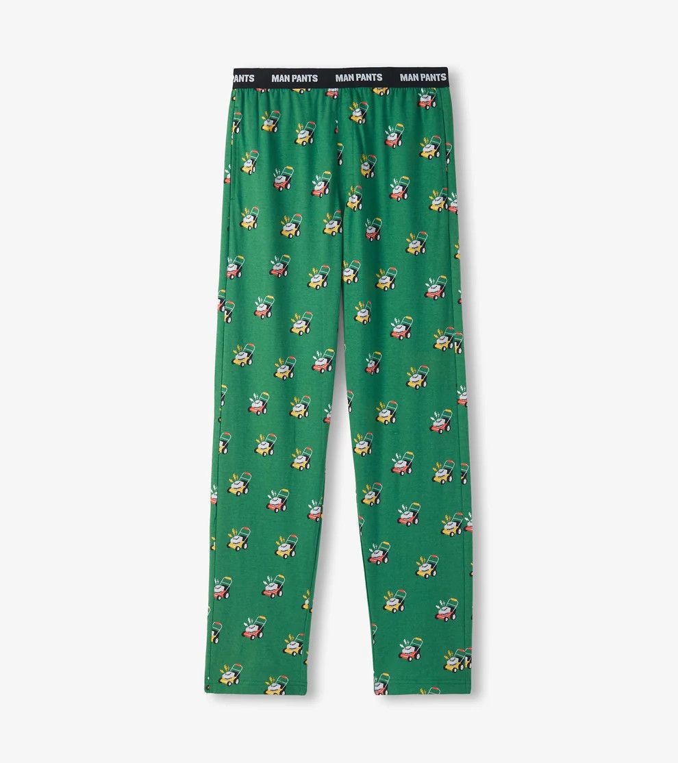 Man PJ Pants in Bag Lawnmower, Size: SM