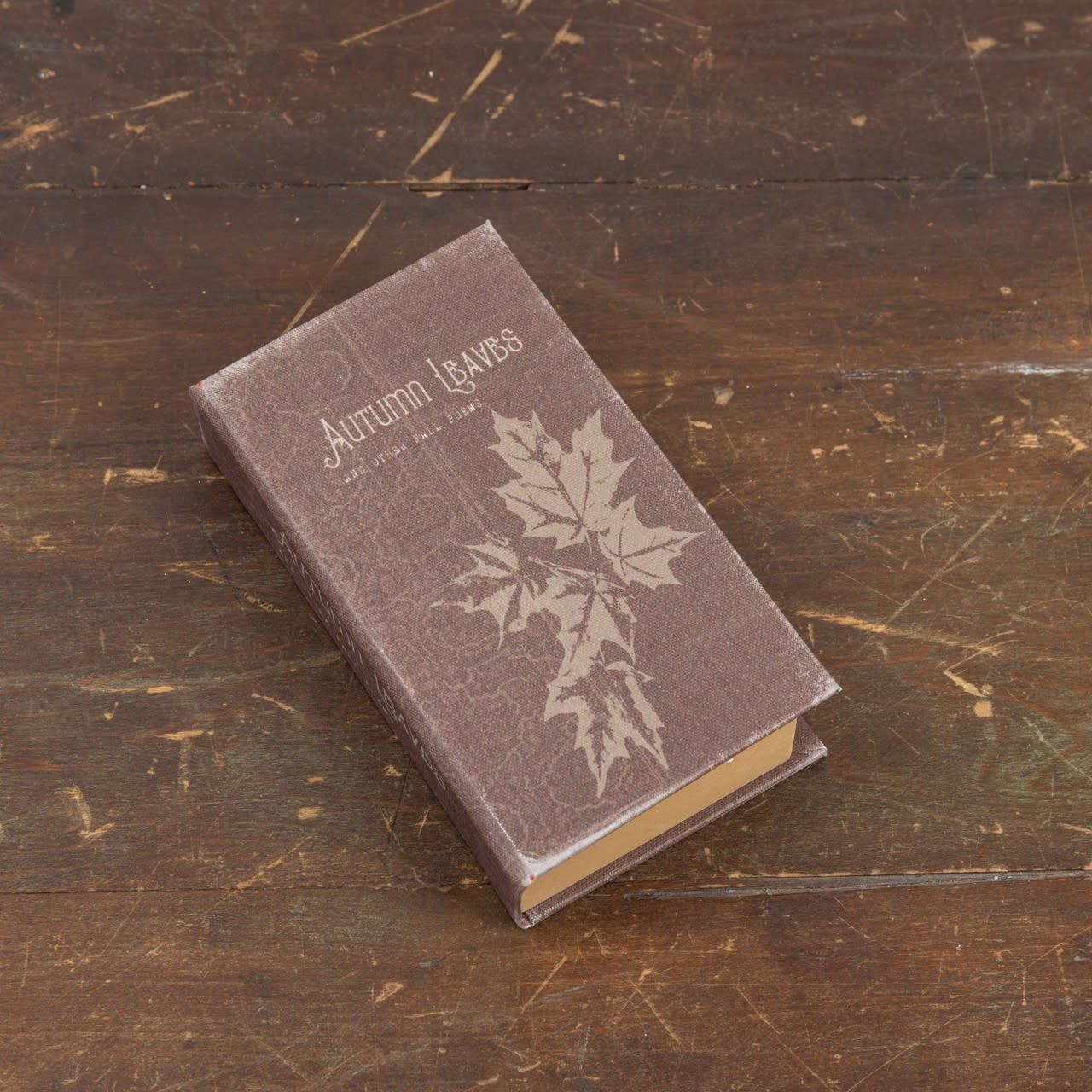 7" Autumn Leaves Journal Vintage Brown