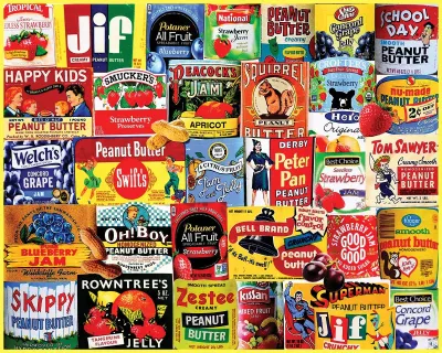 White Mountain Peanut Butter &amp; Jelly Puzzle 1,000 pc