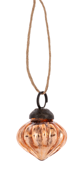 Copper Mercury Onion Shape Ornament