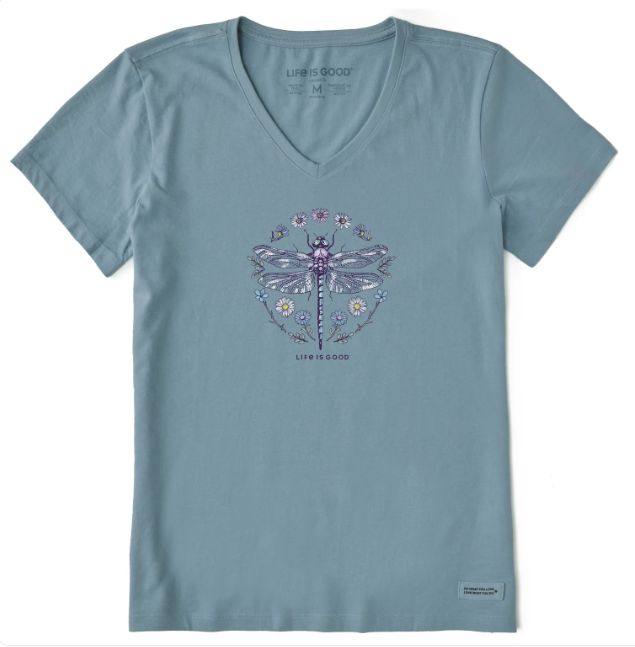 Women's Life Is Good Dragonfly SS, Size: MD