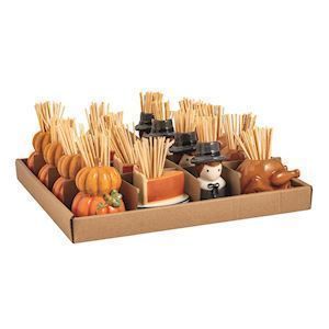 Thanksgiving Toothpick Holder Assorted