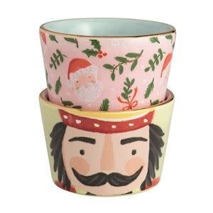 Clearance - Santa Patterned Tidbit Set
