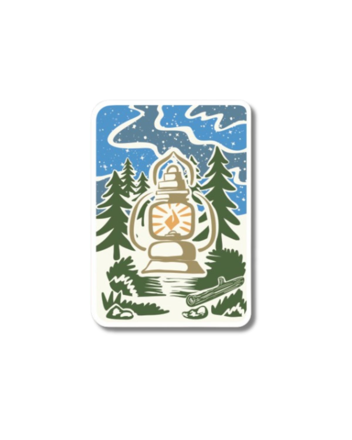 Lantern Sticker | 2.12 x 3 Matte Die Cut Stickers