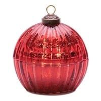 LED Ornament Candle 4"x4.25”, Color: Red