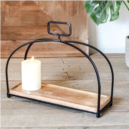 Black Wood/Metal Displayer 15"