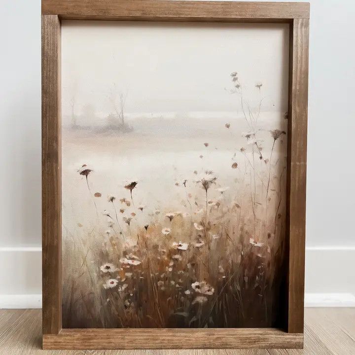 Edith Vintage 13 x 17 Dark Walnut Art Print