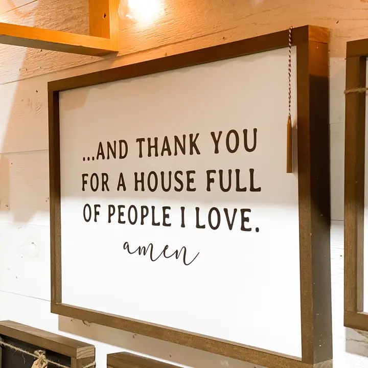House Full of People I Love | Wooden Framed Sign 12x8