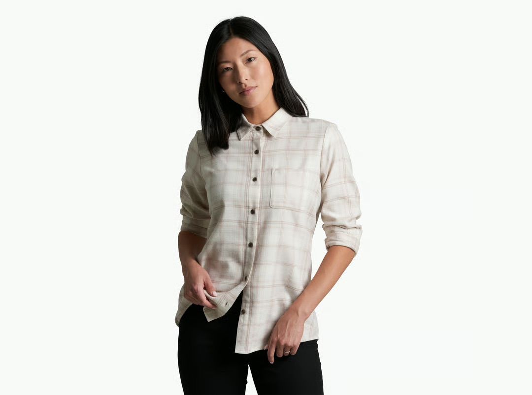 KUHL Women's Whisper Flannel, Size: SM, Style: Vanilla