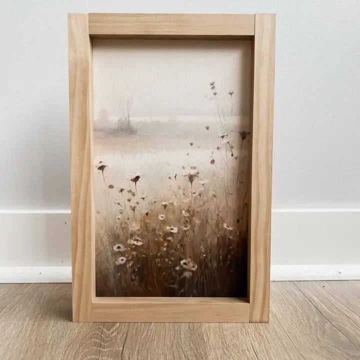 Edith Vintage 8 x 12 Light Walnut Art Print