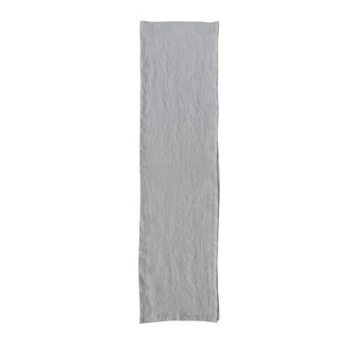 Ivory Stonewashed Linen Table Runner