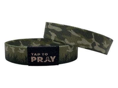 Tap to Pray® Waterfowl Camo Wristband