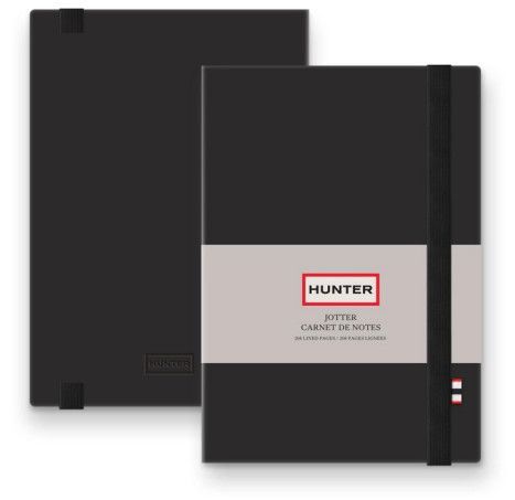 Hunter Jotter Lined Notebook, Color: Black