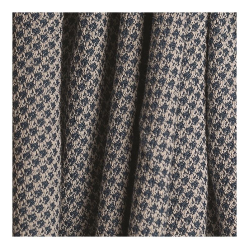 Mini Box Throw Blanket, Color: Blue