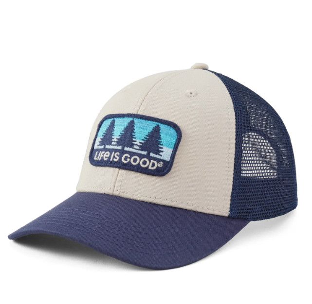 Life is Good Adult Three Pine Patch Trucker