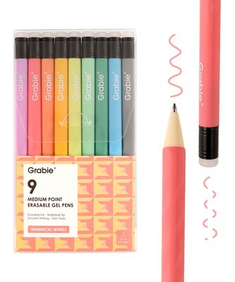 Grabie Medium Point Erasable Gel Pen Set -