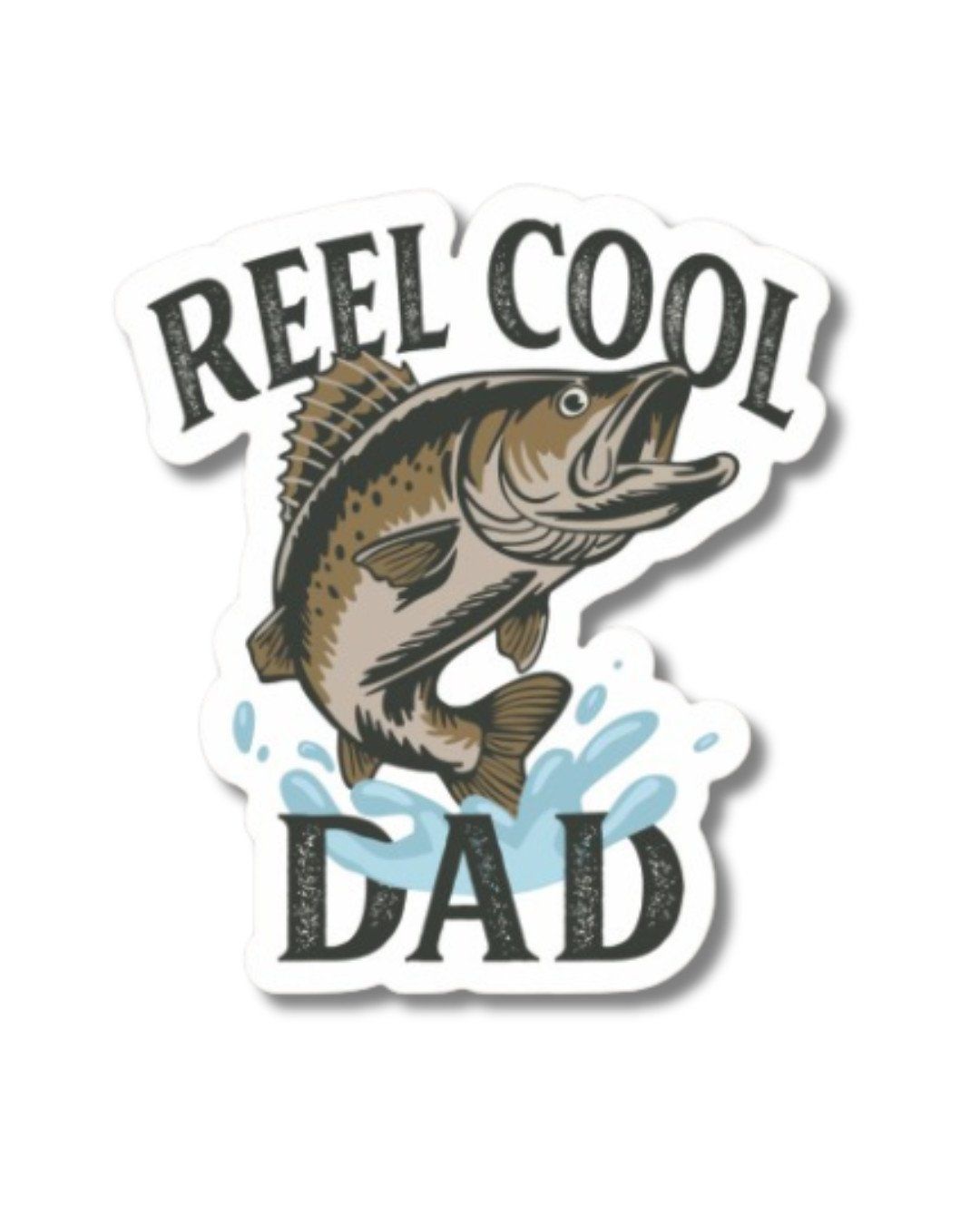 Reel Cool Dad Sticker | Fishing Dad Gift