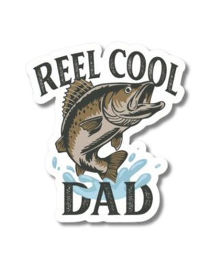 Reel Cool Dad Sticker | Fishing Dad Gift