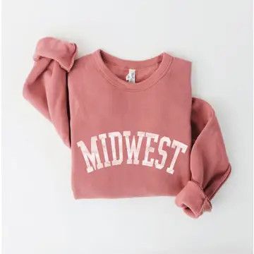 Midwest Crew Sweatshirt Mauve, Size: SM