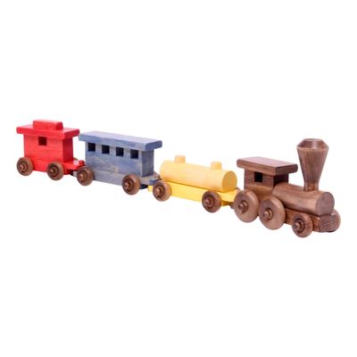 Amish-Made Wooden Toy Train Set 24" Long