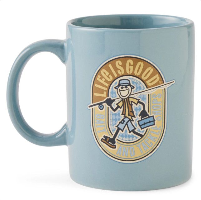 Life is Good Jake Bait and Tackle Shop Mug