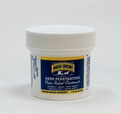 Amish Origins Medicated Salve for Pain Relief 1 oz.