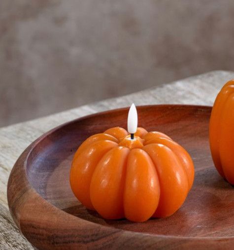 Orange LED Pumpkin 4”