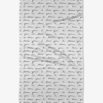 List of Love Geometry Tea Towel