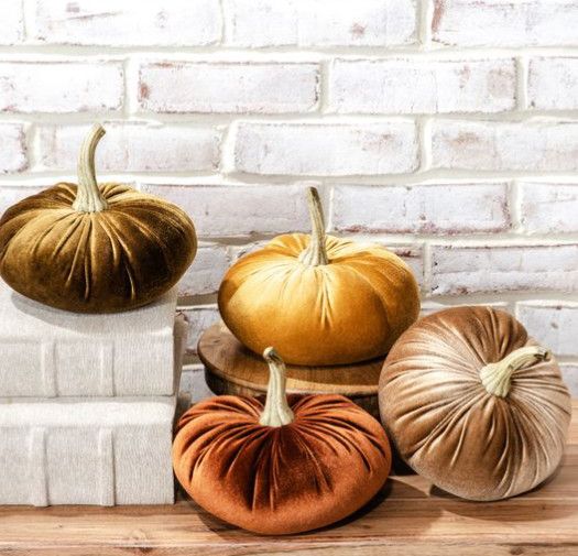 **Velvet Pumpkins 7.5” asstd.