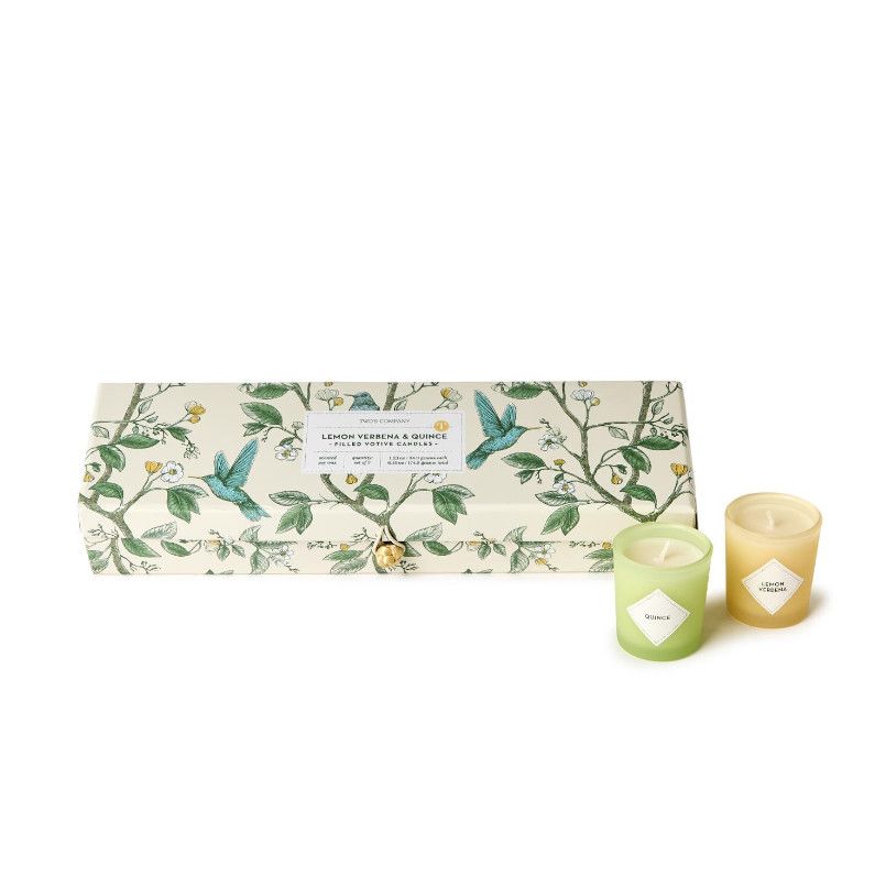 Lemon Verbana Quince Votive Scented Candles Set of 5