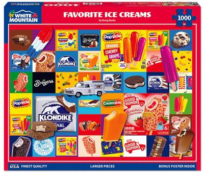 White Mountain Favorite Ice Creams Puzzle 1,000 pc