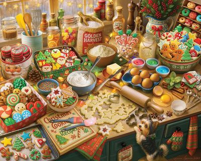 White Mountain Christmas Baking Puzzle 1,000 pc