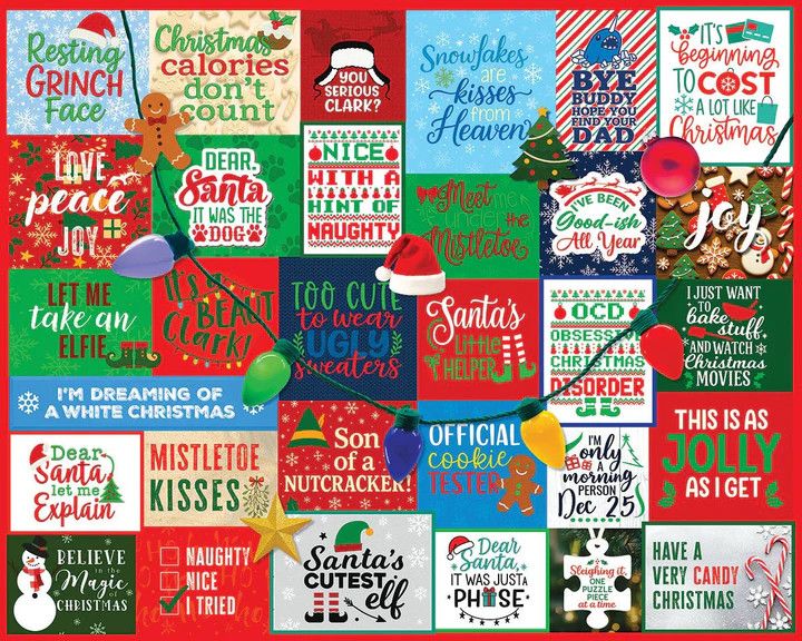 White Mountain I Love Christmas Puzzle 1,000 pc