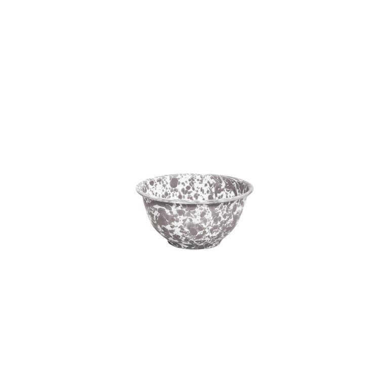 Crow Canyon Small Footed Splatter Enamel Bowl