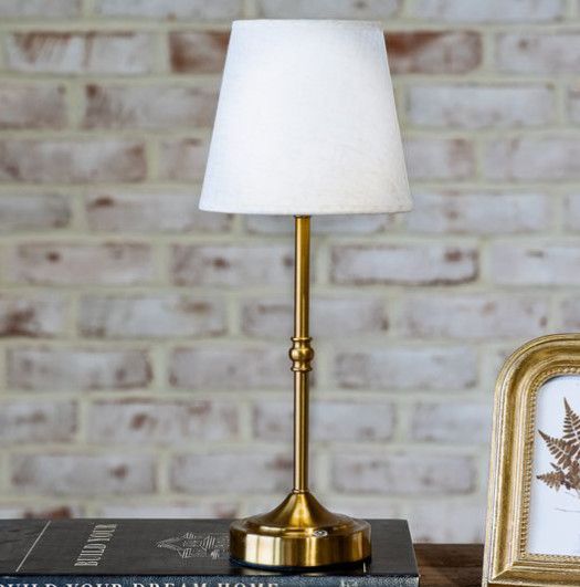 Gold Rechargeable LED Lamp 16”