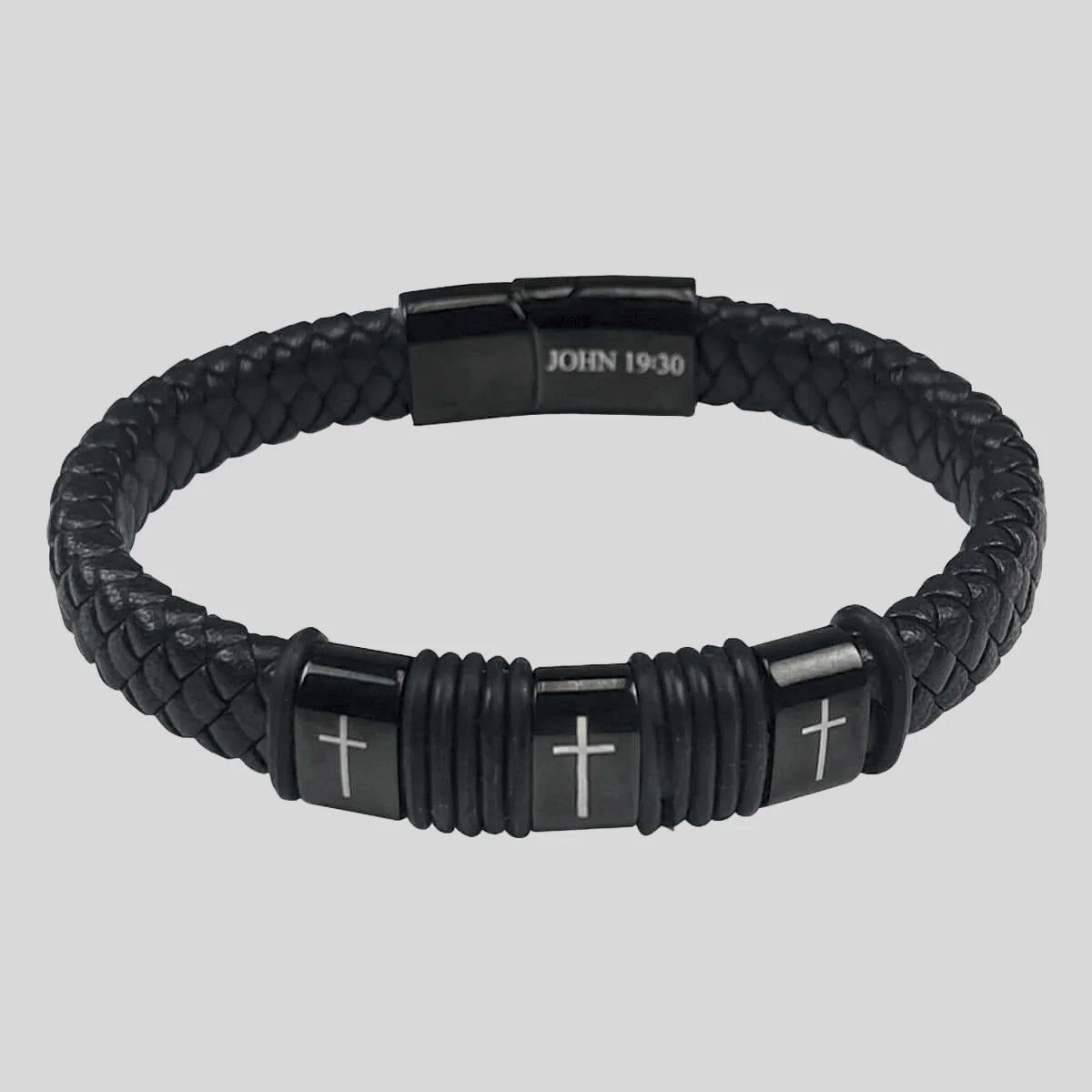 It Is Finished Braided Hold Fast Bracelet