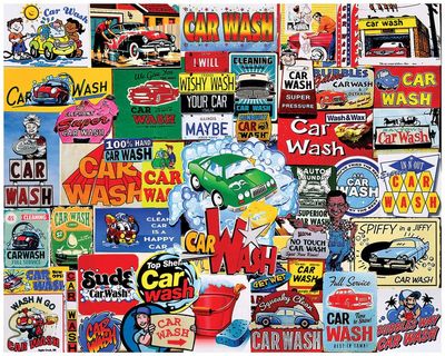 White Mountain Car Wash Puzzle 1,000 pc