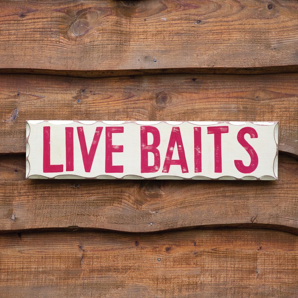 Clearance Live Baits Sign