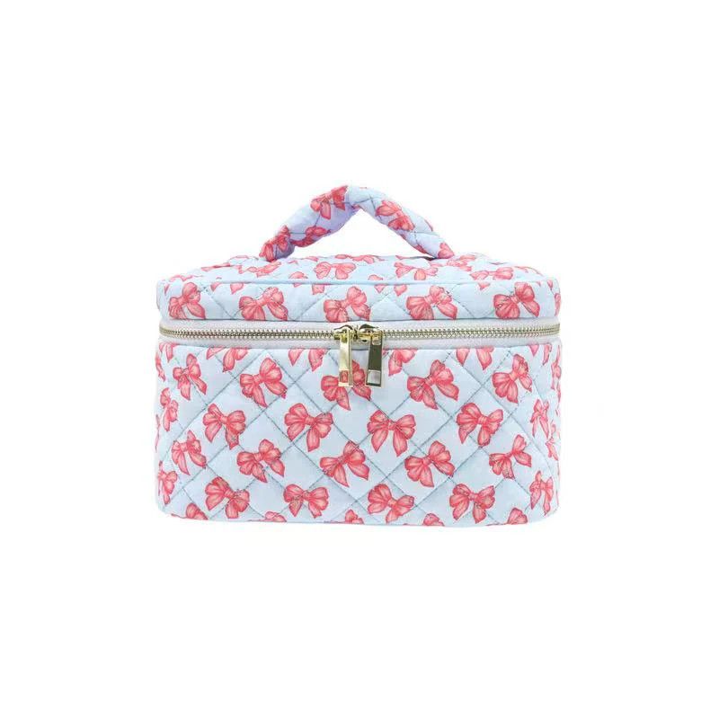Blue Bow Vanity Bag