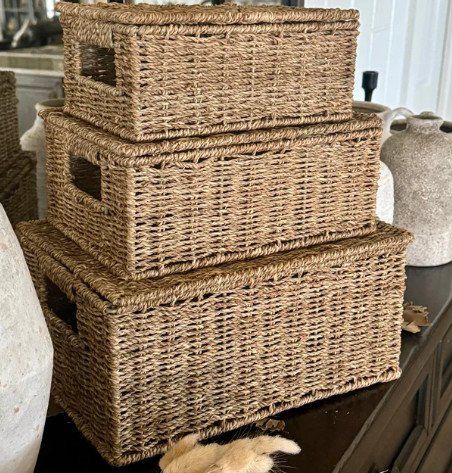 Rectangle Seagrass Trunk Sm