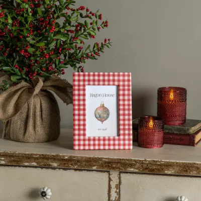 4 x 6 Red Gingham Photo Frame