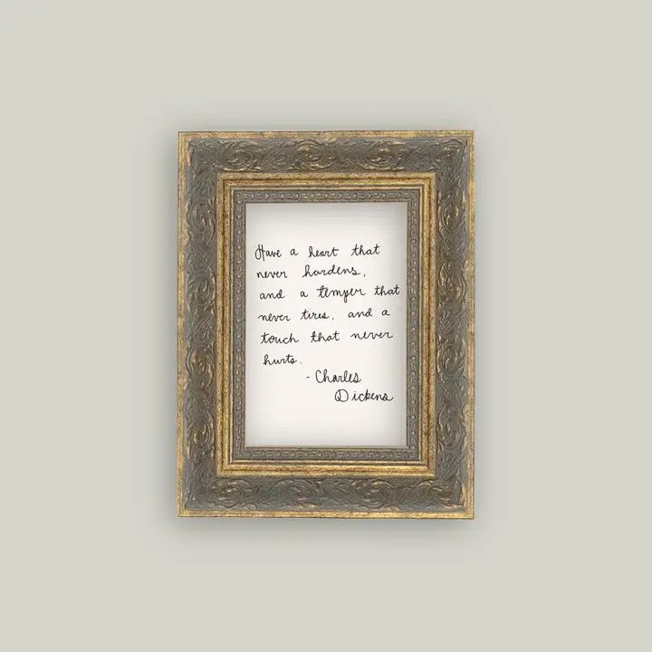 Have A Heart Framed Vintage Framed Antique Style Sign